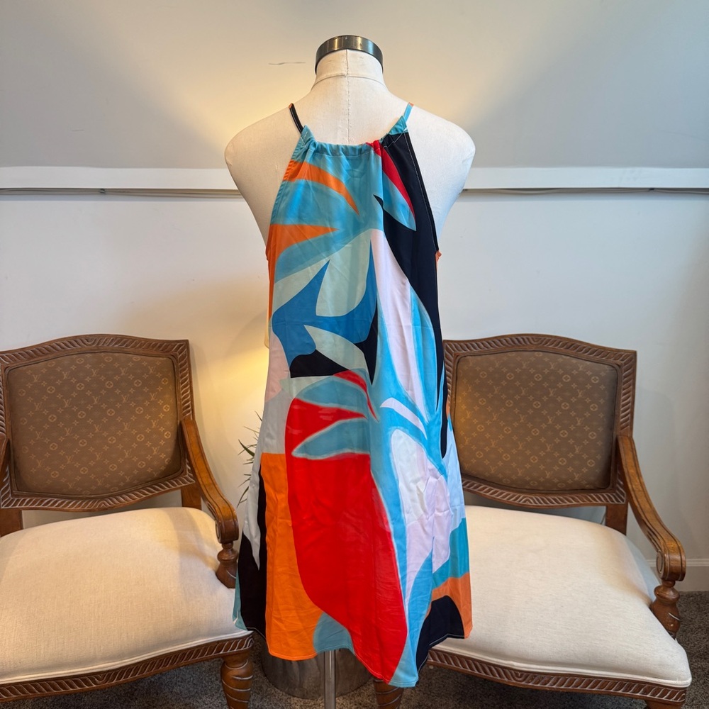 Colorful Abstract Women's Slip Dress - Picture 3 of 8